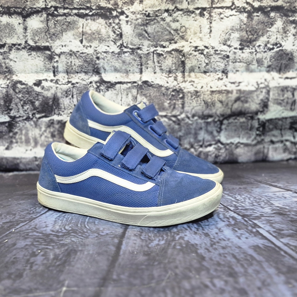 Vans Blue and White Sneakers with Classic Design